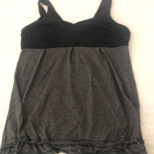 Lululemon black and gray tank